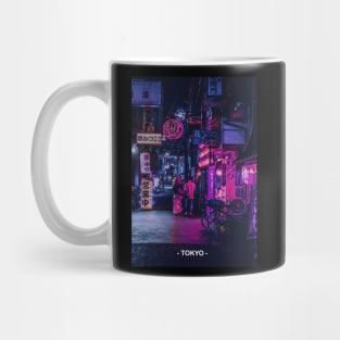 Tokyo Street Neon Synthwave Mug